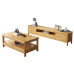 Wood TV Cabinet Tea Table Combination