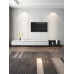 Scandinavian TV Cabinet Tea Table Combo Minimal Luxury Small Apartment Cabinet Natural Wood Expandable TV Stand