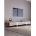Italian Luxury Marble TV Cabinet Tea Table Set Small Living Room Modern Minimalist Designer Style TV Stand Italian Luxury Marble TV Cabinet Tea Table Set Small Living Room Modern Minimalist Designer Style TV Stand