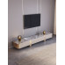 Italian Luxury Marble TV Cabinet Tea Table Set Small Living Room Modern Minimalist Designer Style TV Stand Italian Luxury Marble TV Cabinet Tea Table Set Small Living Room Modern Minimalist Designer Style TV Stand