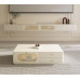 White Modern Minimalistic Solid Wood Suspended TV Cabinet White Modern Minimalistic Solid Wood Suspended TV Cabinet