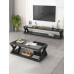 Modern Minimalist Living Room TV Cabinet Tea Table Combination