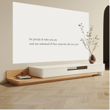 Modern Minimalist Wooden TV Cabinet Set for Small Living Room