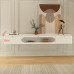 Modern Minimalist Combination TV Cabinet Tea Table Small Apartment Hanging Luxury Creamy Bedroom Living Room Home Ground Cabinet Modern Minimalist Combination TV Cabinet Tea Table Small Apartment Hanging Luxury Creamy Bedroom Living Room Home Ground Cabinet