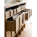 Nordic Walnut Black Storage Cabinet