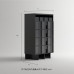 Nordic Walnut Black Storage Cabinet