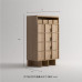 Nordic Walnut Black Storage Cabinet