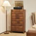 Italian Minimalist Walnut Chest of Drawers For Living Room Bedroom TV Cabinet Italian Minimalist Walnut Chest of Drawers For Living Room Bedroom TV Cabinet