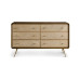 Scandinavian Minimalist Modern Bamboo Weave Storage Cabinet