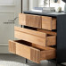 Nordic Retro Color Oak Sideboard Black Designer Oak Tea Cup Cabinet Nordic Retro Color Oak Sideboard Black Designer Oak Tea Cup Cabinet