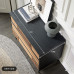 Nordic Retro Color Oak Sideboard Black Designer Oak Tea Cup Cabinet Nordic Retro Color Oak Sideboard Black Designer Oak Tea Cup Cabinet