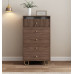 Modern Minimalist Walnut Wardrobe Drawer Cabinet