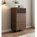 Modern Minimalist Walnut Wardrobe Drawer Cabinet