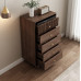 Modern Minimalist Walnut Wardrobe Drawer Cabinet
