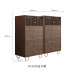 Modern Minimalist Walnut Wardrobe Drawer Cabinet