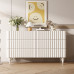 Italian Minimalist Wood Six Chest Bedroom Luxury Entrance Cabinet Storage Cabinet Modern Living Room Sideboard