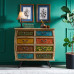 Wooden American Colorful Dresser Bedside TV Cabinet Storage Cabinet Retro Living Room Hall Foyer Cabinet Wooden American Colorful Dresser Bedside TV Cabinet Storage Cabinet Retro Living Room Hall Foyer Cabinet