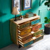 Wooden American Colorful Dresser Bedside TV Cabinet Storage Cabinet Retro Living Room Hall Foyer Cabinet Wooden American Colorful Dresser Bedside TV Cabinet Storage Cabinet Retro Living Room Hall Foyer Cabinet