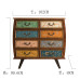 Wooden American Colorful Dresser Bedside TV Cabinet Storage Cabinet Retro Living Room Hall Foyer Cabinet Wooden American Colorful Dresser Bedside TV Cabinet Storage Cabinet Retro Living Room Hall Foyer Cabinet