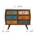 Wooden American Colorful Dresser Bedside TV Cabinet Storage Cabinet Retro Living Room Hall Foyer Cabinet Wooden American Colorful Dresser Bedside TV Cabinet Storage Cabinet Retro Living Room Hall Foyer Cabinet