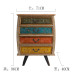 Wooden American Colorful Dresser Bedside TV Cabinet Storage Cabinet Retro Living Room Hall Foyer Cabinet Wooden American Colorful Dresser Bedside TV Cabinet Storage Cabinet Retro Living Room Hall Foyer Cabinet