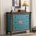 European Solid Wood Living Room Storage Cabinet Color Paint Luxury American Foyer Bedside Chest Three Drawers European Solid Wood Living Room Storage Cabinet Color Paint Luxury American Foyer Bedside Chest Three Drawers