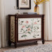 European Solid Wood Living Room Storage Cabinet Color Paint Luxury American Foyer Bedside Chest Three Drawers European Solid Wood Living Room Storage Cabinet Color Paint Luxury American Foyer Bedside Chest Three Drawers