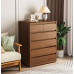 Five Drawer Storage Cabinet Solid Wood Simple Modern Home Bedroom Living Room Wall Assembly Drawer Cabinet Storage Cabinet