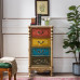 American Solid Wood Dresser European Painted Side Cabinet Decorative Cabinet Bedroom Storage Cabinet Wall Combination Cabinet American Solid Wood Dresser European Painted Side Cabinet Decorative Cabinet Bedroom Storage Cabinet Wall Combination Cabinet