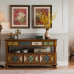 American Solid Wood Chest of Drawers Console Hallway Bedroom Drawers TV Cabinet American Color Painting Chest of Drawers