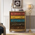 American Solid Wood Painted Multifunction Storage Cabinets Bedroom Five Drawers Living Room Large Three Drawers