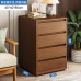 Five Drawer Storage Cabinet Solid Wood Simple Modern Home Bedroom Living Room Wall Assembly Drawer Cabinet Storage Cabinet