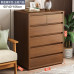 Five Drawer Storage Cabinet Solid Wood Simple Modern Home Bedroom Living Room Wall Assembly Drawer Cabinet Storage Cabinet