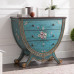 European Style Entrance Cabinet Drawers Wooden Painted Storage Cabinet Retro Furniture