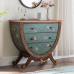 European Style Entrance Cabinet Drawers Wooden Painted Storage Cabinet Retro Furniture