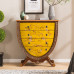 European Style Entrance Cabinet Drawers Wooden Painted Storage Cabinet Retro Furniture