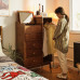 Scandinavian Solid Wood Wardrobe with Hanging Rack Scandinavian Solid Wood Wardrobe with Hanging Rack