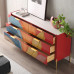Italian Style Wardrobe TV Cabinet Living Room Storage Cabinet Luxury Villa Minimalist Modern Drawer Five Cupboard
