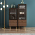 Italian Style Minimalist Wardrobe Mini Bookcase Narrow Cabinet Storage Cabinet Living Room Glass Door Storage Cabinet TV Stand Italian Style Minimalist Wardrobe Mini Bookcase Narrow Cabinet Storage Cabinet Living Room Glass Door Storage Cabinet TV Stand