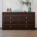 Chinese Style Solid Wood Six Drawer Cabinet