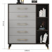 Nordic Luxe Bedroom Storage Cabinet Modern Drawer Wardrobe