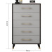 Nordic Luxe Bedroom Storage Cabinet Modern Drawer Wardrobe