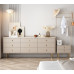 Light luxury bedroom cabinet bed TV cabinet solid wood living room storage side cabinet entrance cabinet modern minimalist storage cabinet