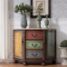 American Wooden Half Round Five Drawer Cabinet American Wooden Half Round Five Drawer Cabinet