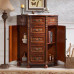 American Wooden Half Round Five Drawer Cabinet American Wooden Half Round Five Drawer Cabinet