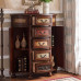 American Wooden Half Round Five Drawer Cabinet American Wooden Half Round Five Drawer Cabinet