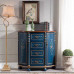 American Wooden Half Round Five Drawer Cabinet American Wooden Half Round Five Drawer Cabinet