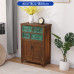 Vintage Solid Wood Five Drawer Cabinet