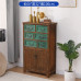 Vintage Solid Wood Five Drawer Cabinet