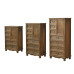 Vintage Solid Wood Five Drawer Cabinet